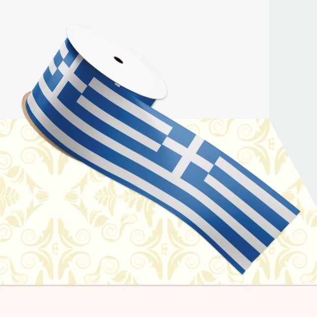 Ruban Gros-grain Ruban du drapeau grec, Grèce patriotique /sports (Créateur téléchargé)