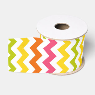 Ruban Gros-grain Ruban en pastel de Chevron d'été