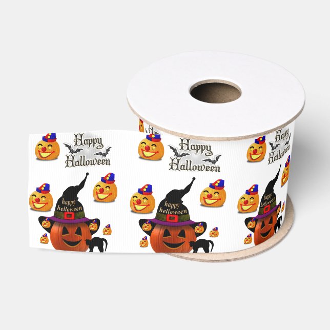 Ruban Gros-grain Ruban Halloween (Bobine)