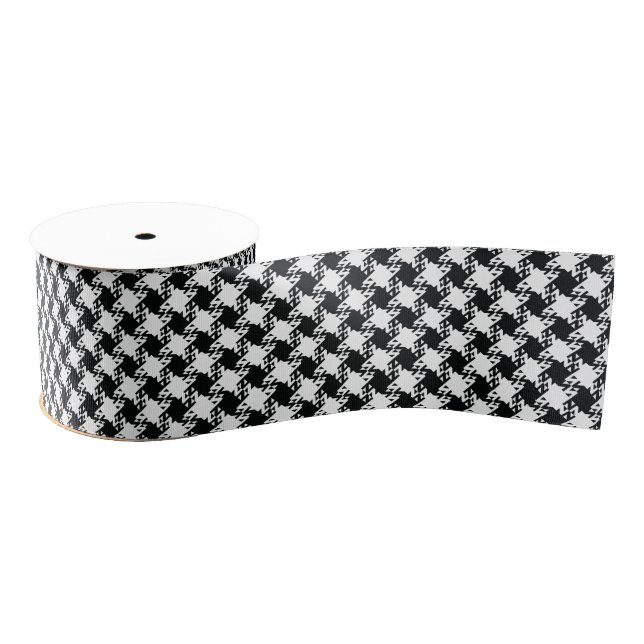 Ruban Gros-grain Ruban Houndstooth Grosgrain (Bobine)