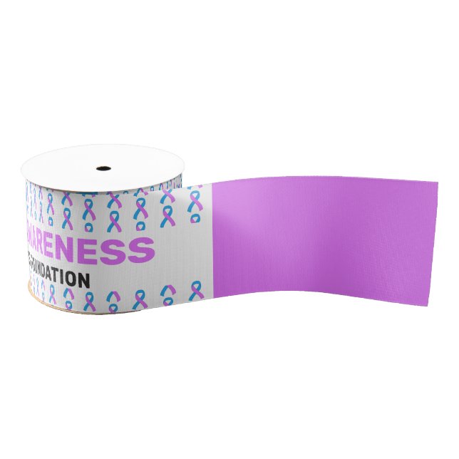Ruban Gros-grain Ruban Motif de Clubfoot Awareness Advocate (Bobine)