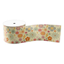Ruban motif de conception Fleurs de marais colorée