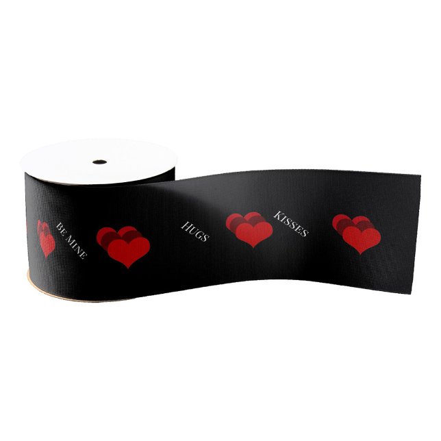 Ruban Gros-grain Ruban Red Hearts (Créateur téléchargé)