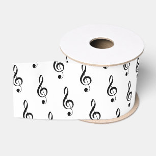 Ruban Gros-grain Ruban satiné de 3 po pour mini-disque de Clef Treb