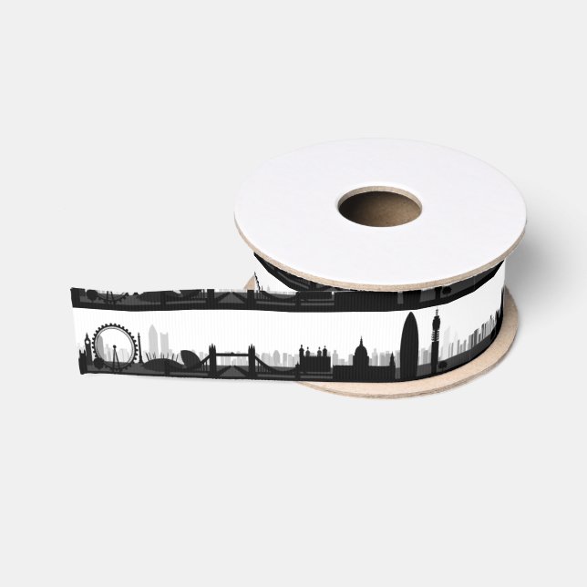 Ruban Gros-grain Ruban Skyline de Londres (Bobine)
