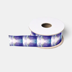 Ruban Gros-grain Ruban violet argenté d'ange