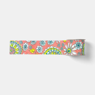 Ruban Gros-grain Sac cadeau floral vintage funky