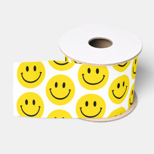 Ruban Gros-grain Smile Face Happy Get Well Thing You Fun Love