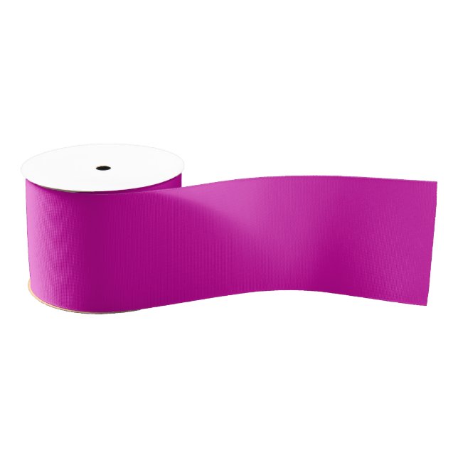 Ruban Gros-grain Solid Magenta Ribbon (Bobine)