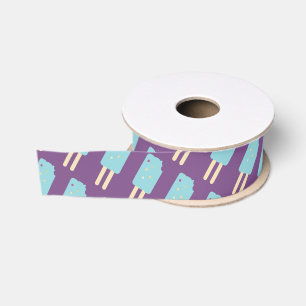 Ruban Gros-grain Sprinkles de glace amusants Pop violet Party