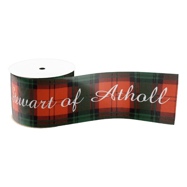 Ruban Gros-grain Stewart de tartan d'écossais de plaid de clan (Bobine)