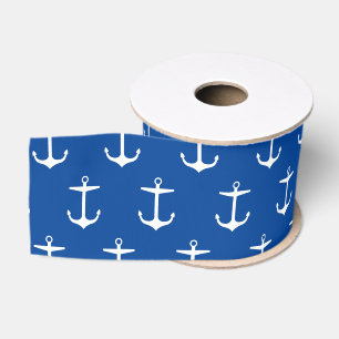 Ruban Gros-grain Style marine Ancre