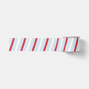 Ruban Gros-grain Sucre de canne rayé bleu rouge blanc