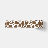 Taches de vache marron motif faux cuir de vache