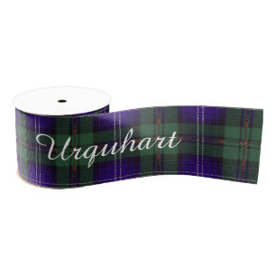 Ruban Gros-grain Tartan d'écossais de plaid de clan d'Urquhart