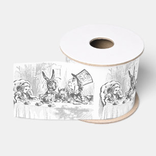 Ruban Gros-grain Tea Party Vintage Alice au pays des merveilles Rub