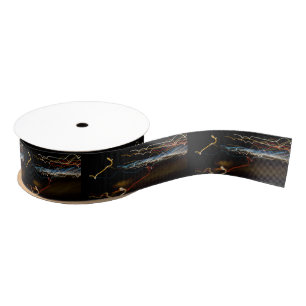 Ruban Gros-grain tireur noir
