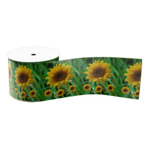 Ruban Gros-grain tournesols en ruban décoratif