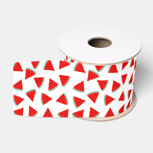 Ruban Gros-grain Triangles Motifs de pastèque
