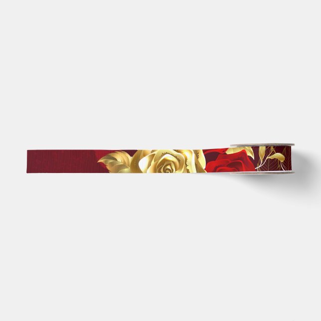 Ruban Gros-grain Trois Roses de bijoux (Devant)