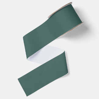 Ruban Gros-grain Turquoise gris uni