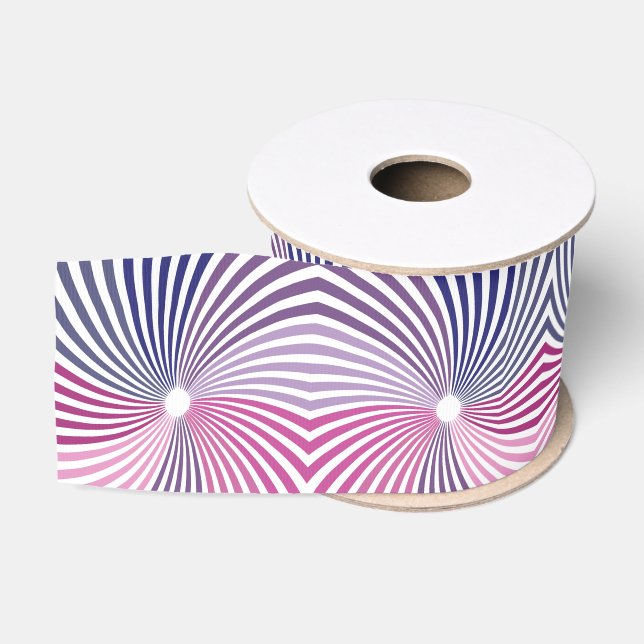 Ruban Gros-grain Twirl rose violet (Bobine)