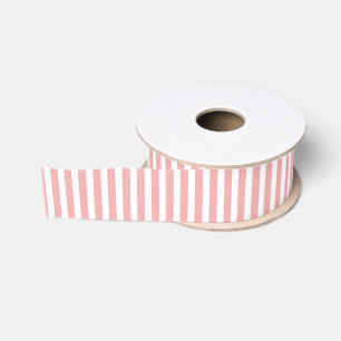 Ruban Gros-grain Valentines en rose et blanc