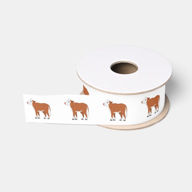 Ruban Gros-grain Veau de Hereford 1,5" (Bobine)