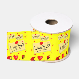 Ruban Gros-grain véntines de ruban décoratif amour