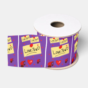 Ruban Gros-grain véntines de ruban décoratif amour