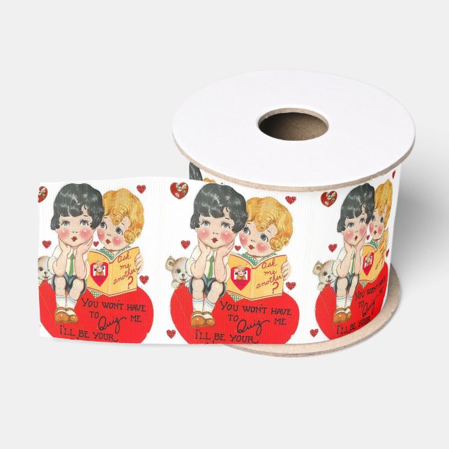 Ruban Gros-grain véntines de ruban décoratif amour (Bobine)