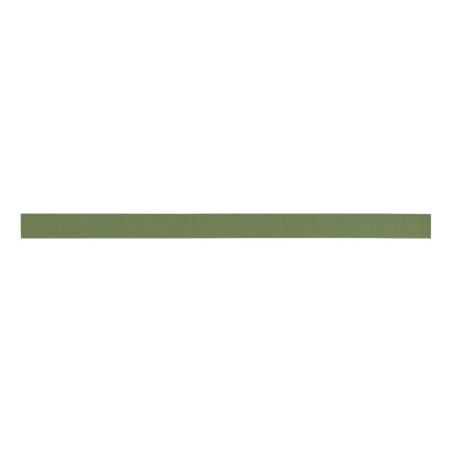 Ruban Gros-grain Vert olive foncé (Devant)