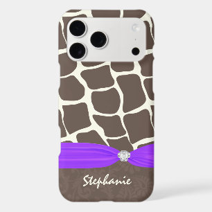 Ruban imprimé motif girafe et strass