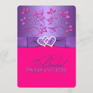 RUBAN IMPRIMÉ pourpre, invitation rose de Fête de