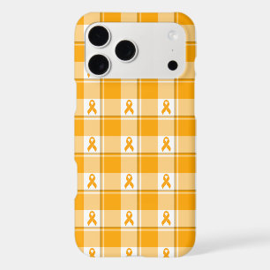 Ruban Orange à Carreaux de Sensibilisation à la Le