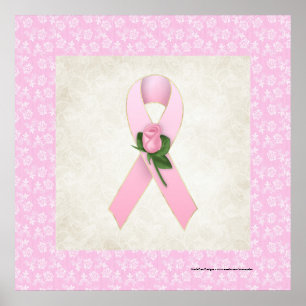 Ruban rose avec rose rose rose belle impression