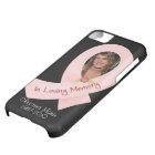 Ruban rose dans la mémoire du modèle photo