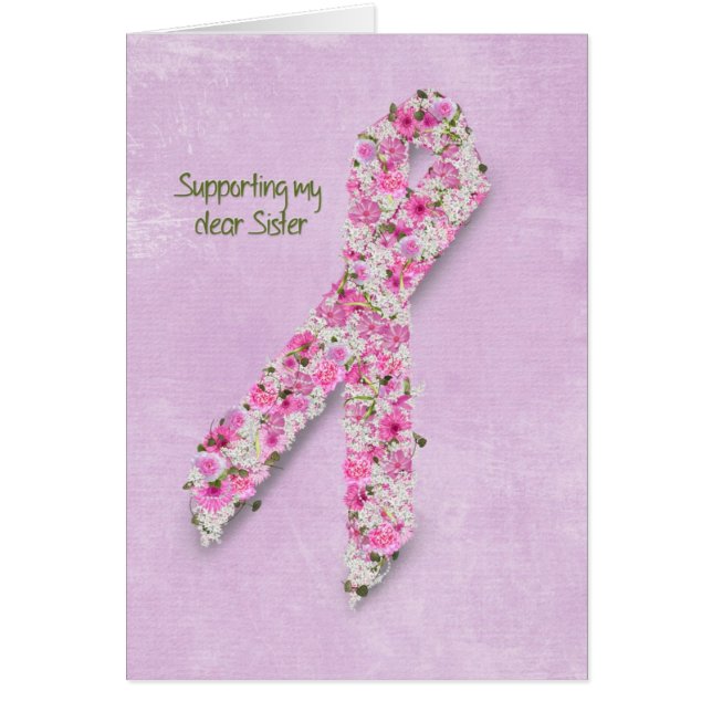 Ruban rose pour soeur (Devant)