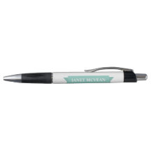 Ruban turquoise Moderne Simple Entreprise Stylo pr