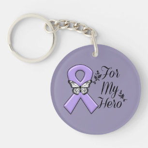 Ruban violet pour mon lymphome de Hodgkins de