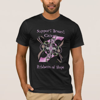 Rubans du T-shirt des hommes d'espoir