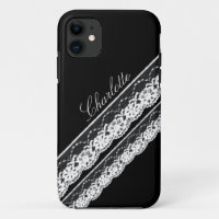 Rubans en dentelle blanche iPhone 5 Coque