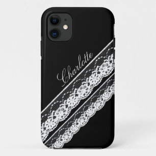 Rubans en dentelle blanche iPhone 5 Coque