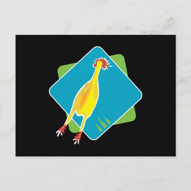 rubber chicken postcard (Front)
