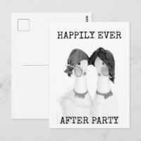 Rubber Chickens Happily Ever After Party Postcard