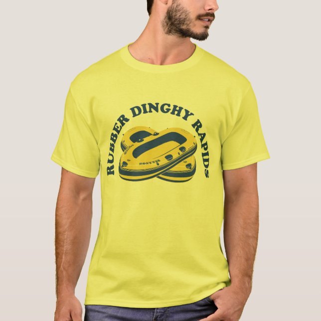 Rubber Dinghy Rapids from Four Lions T-Shirt (Front)