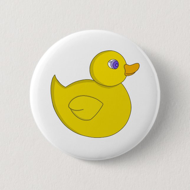 Rubber Duck 2 Inch Round Button (Front)