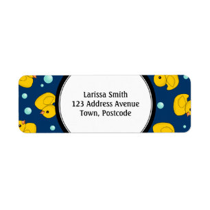 Rubber Duck address labels