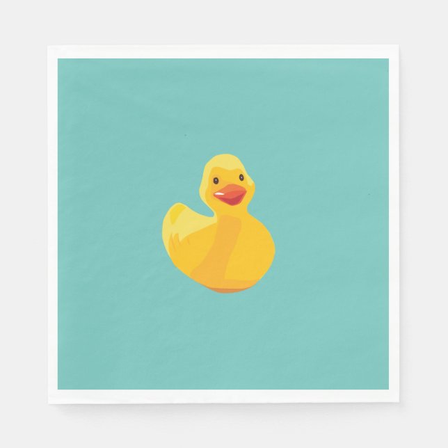 Rubber Duck Baby Shower Napkin (Front)