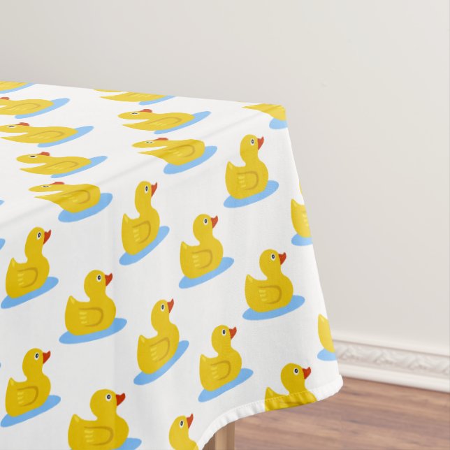 Rubber Duck Baby Shower Tablecloth (In Situ)